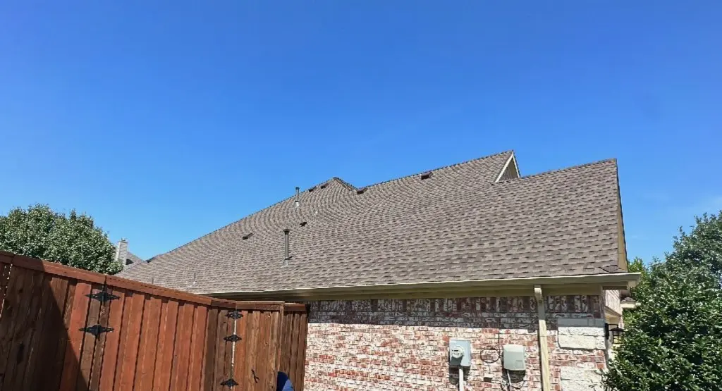 Completed roof replacement project in Gilroy